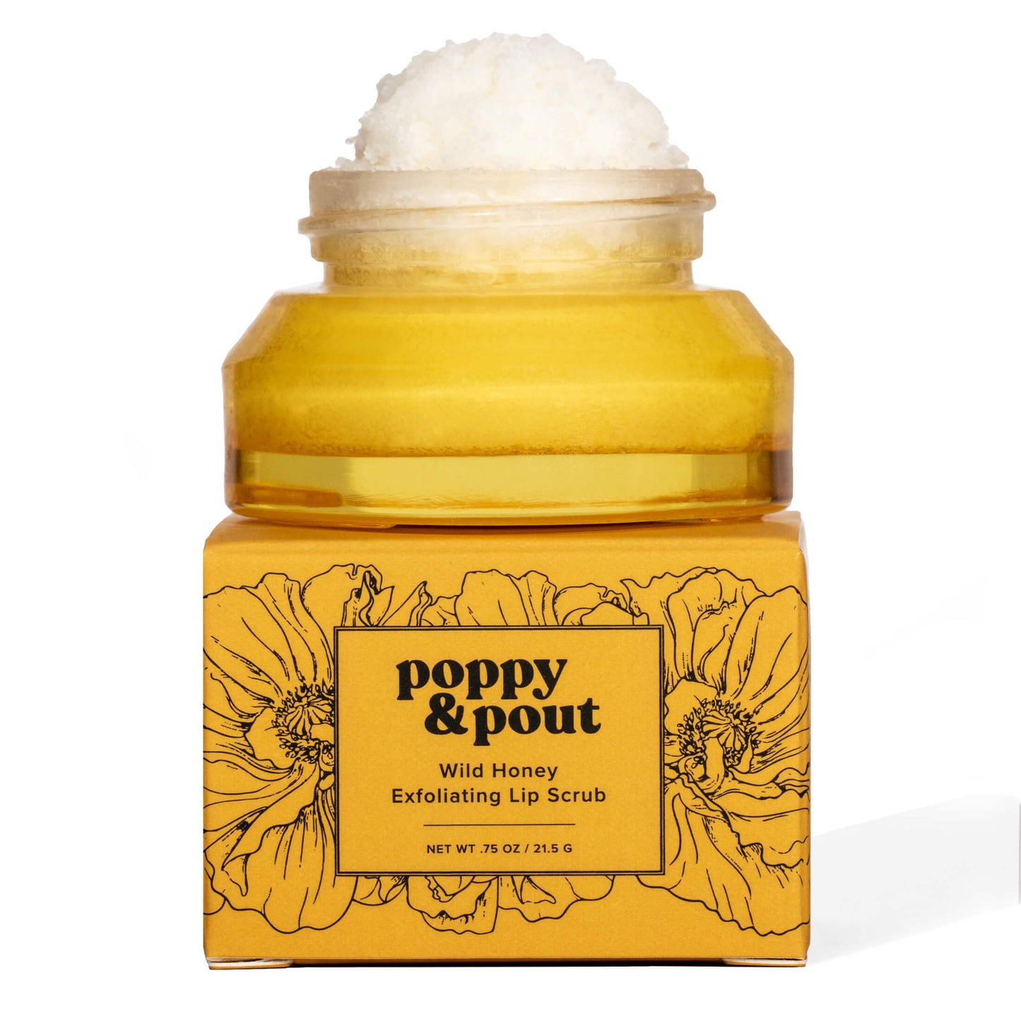 poppy & pout exfoliating lip scrub