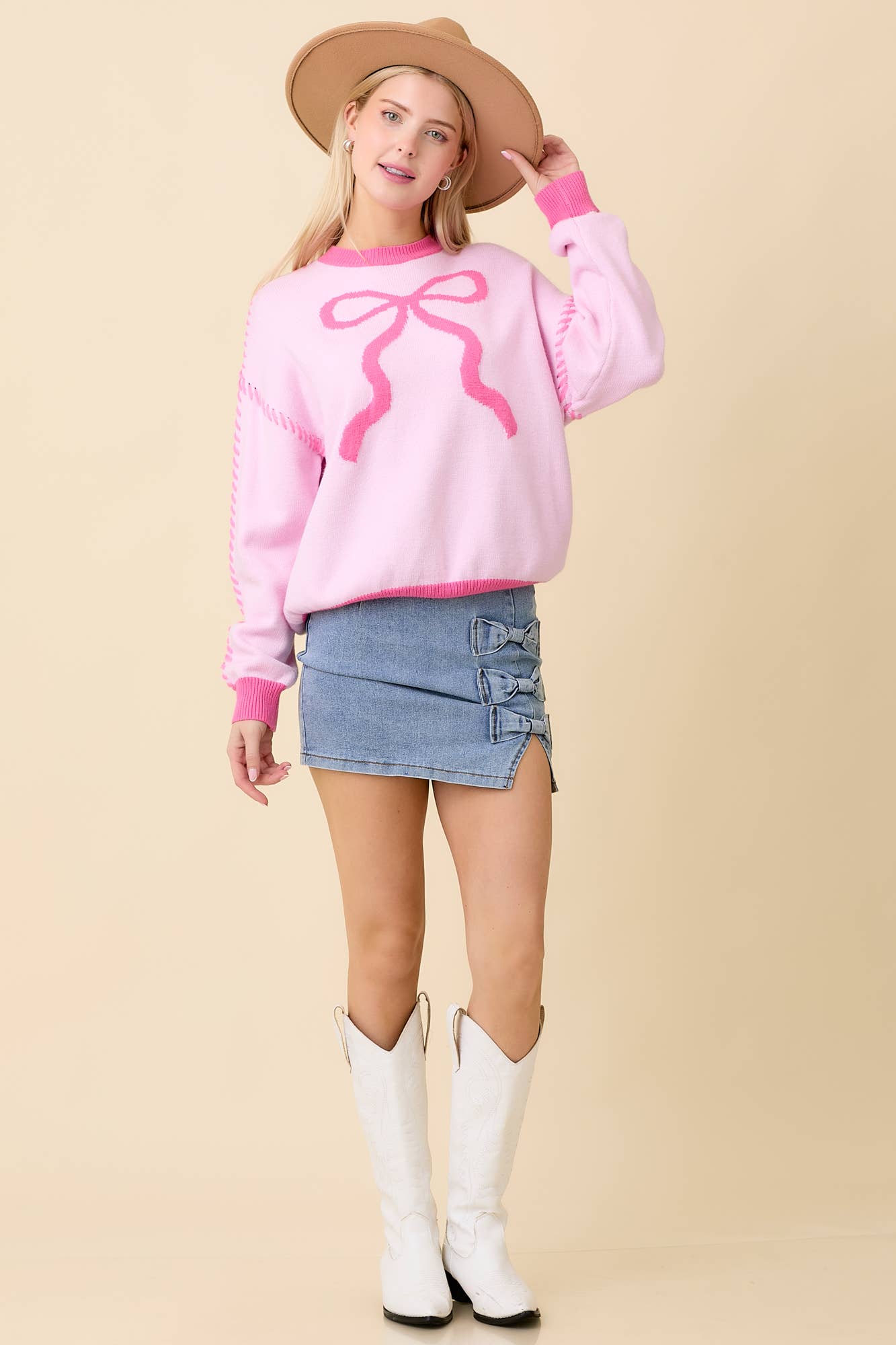 Sweet Ribbon Stitch Sweater