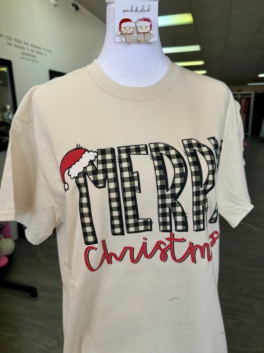 Checked Christmas Tee *DOORBUSTER*