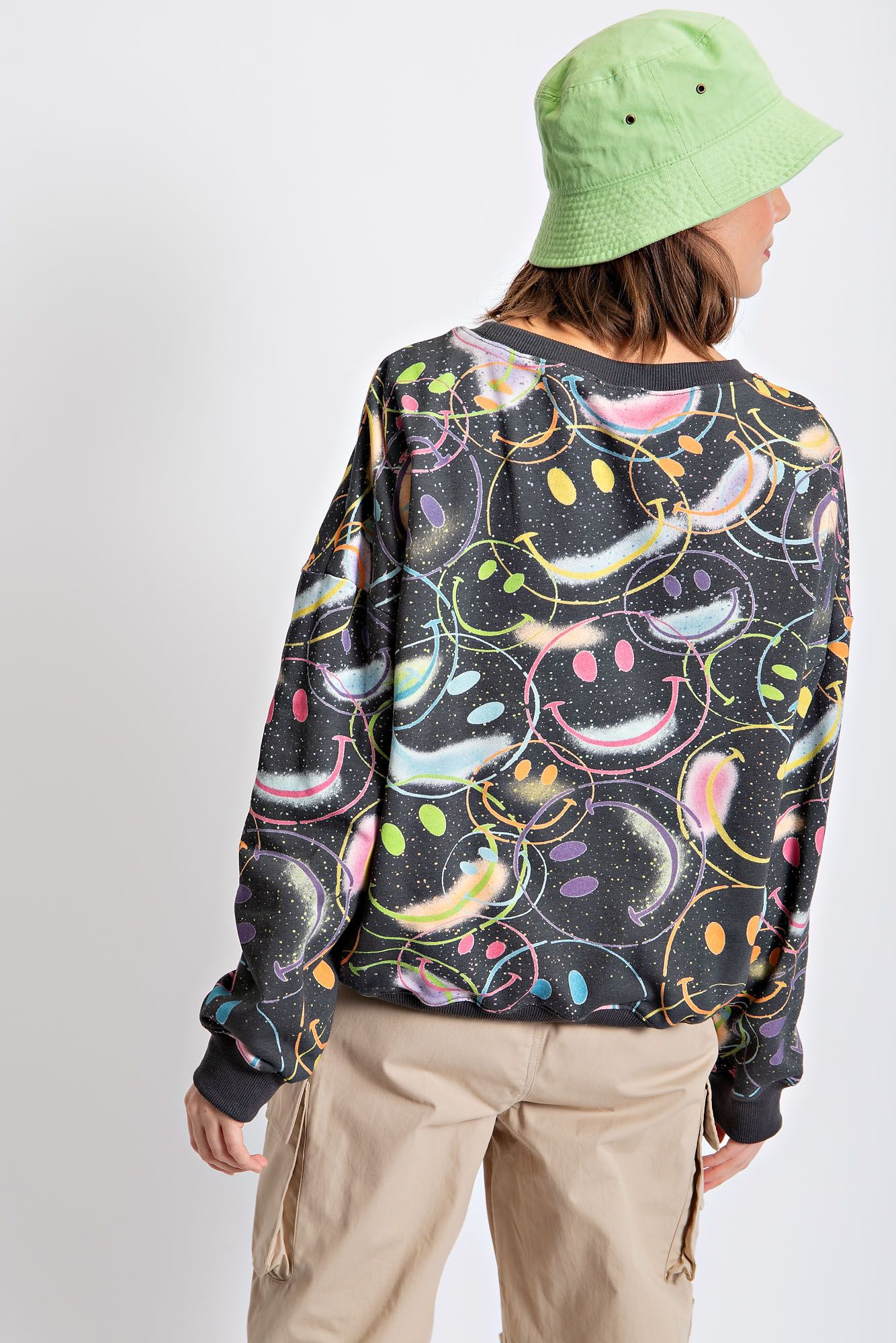 Edgy Smiley Pullover