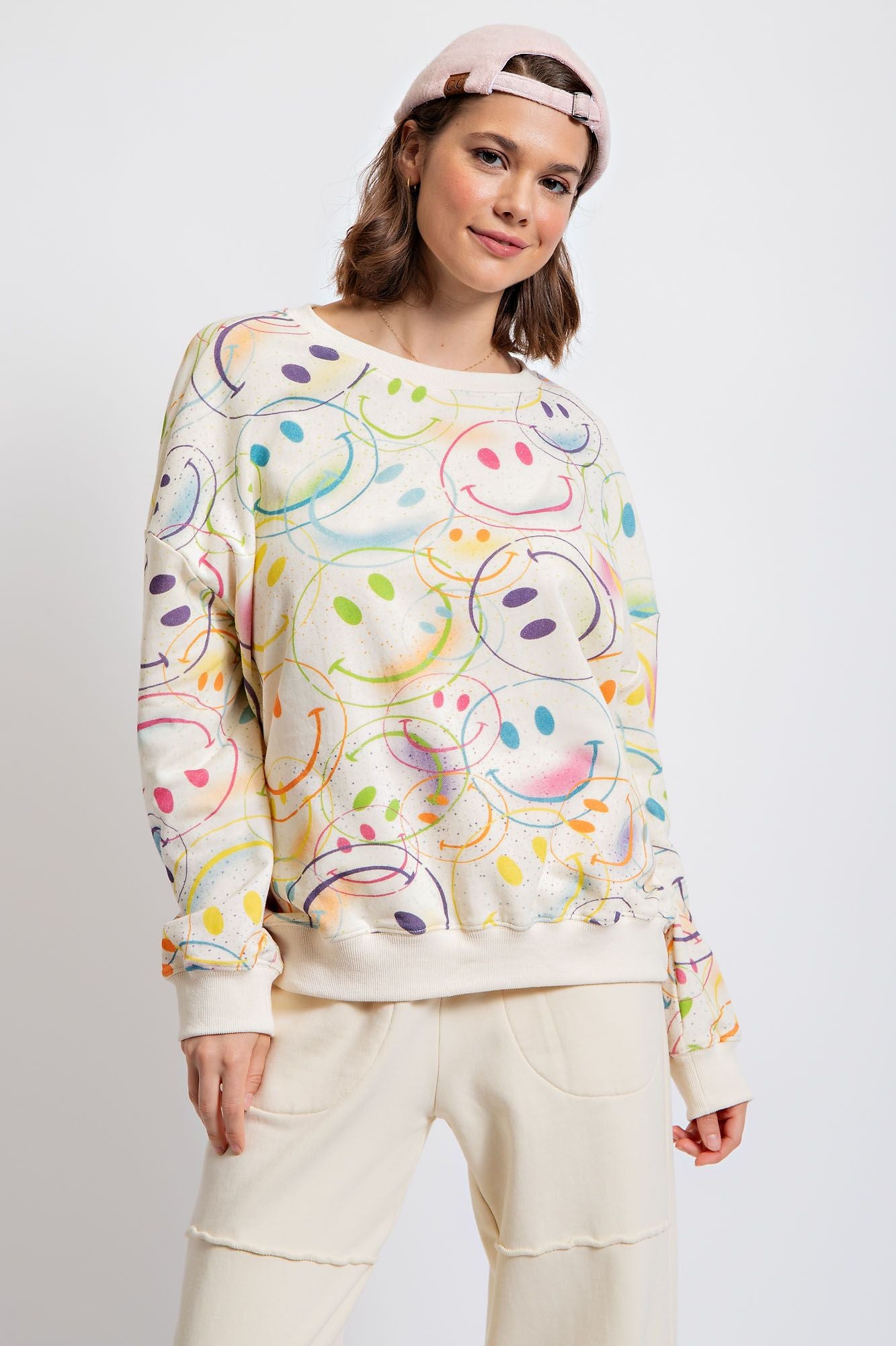 Edgy Smiley Pullover