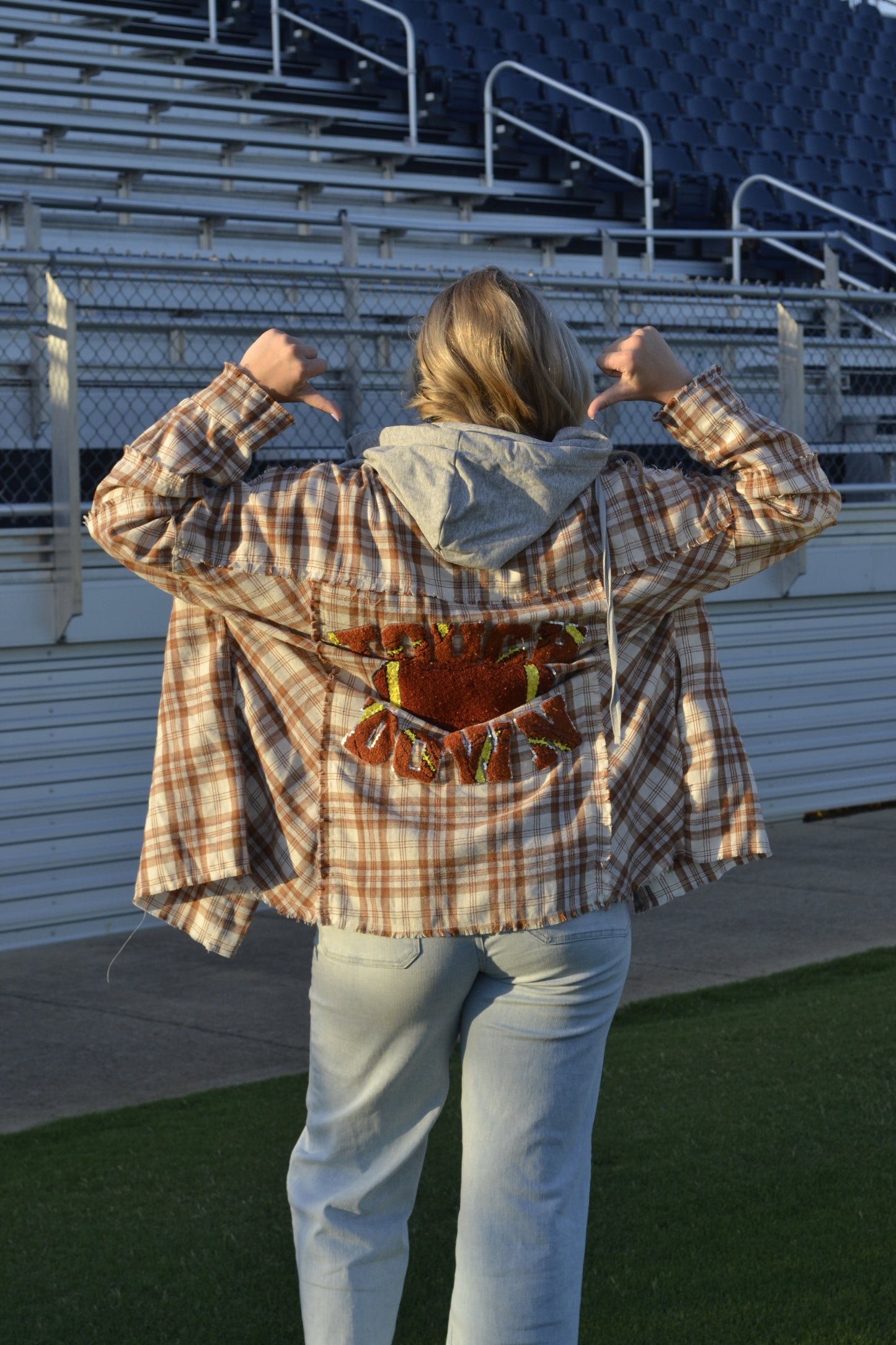 Touchdown Flannel Top