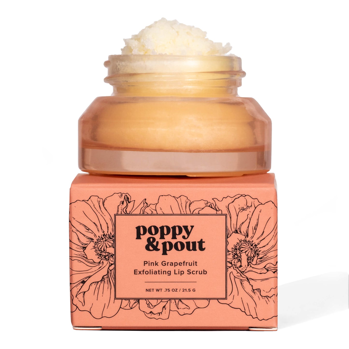 poppy & pout exfoliating lip scrub