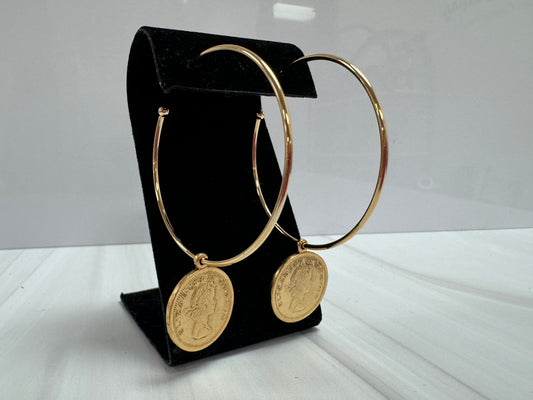 The Lillian Coin Earrings