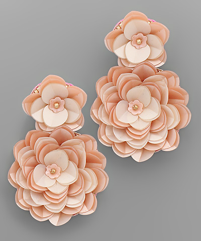 Shiny Flower Earrings