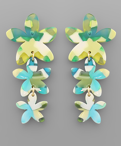 Tropical Flower Earrings