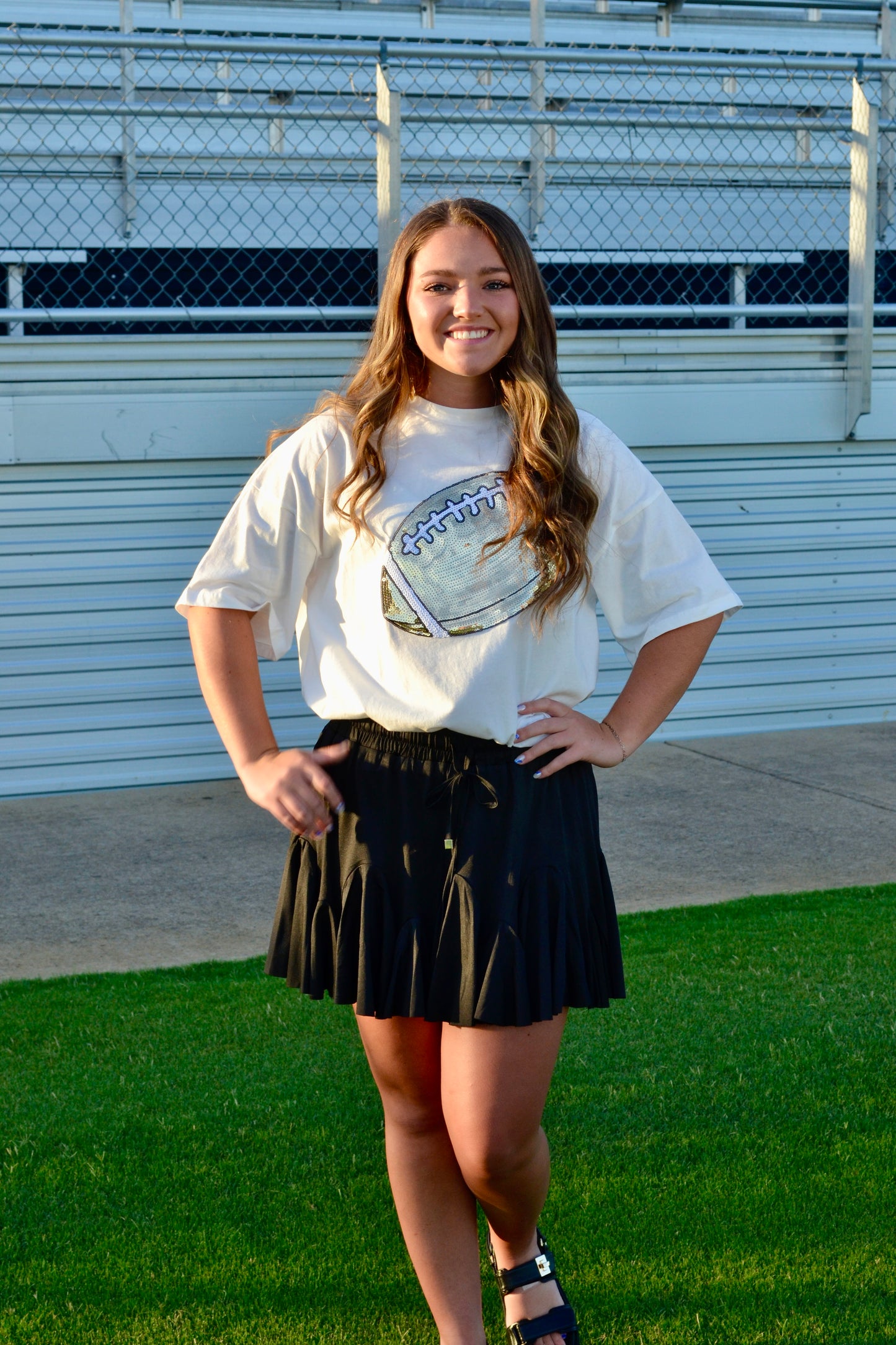 Sequin Football Top