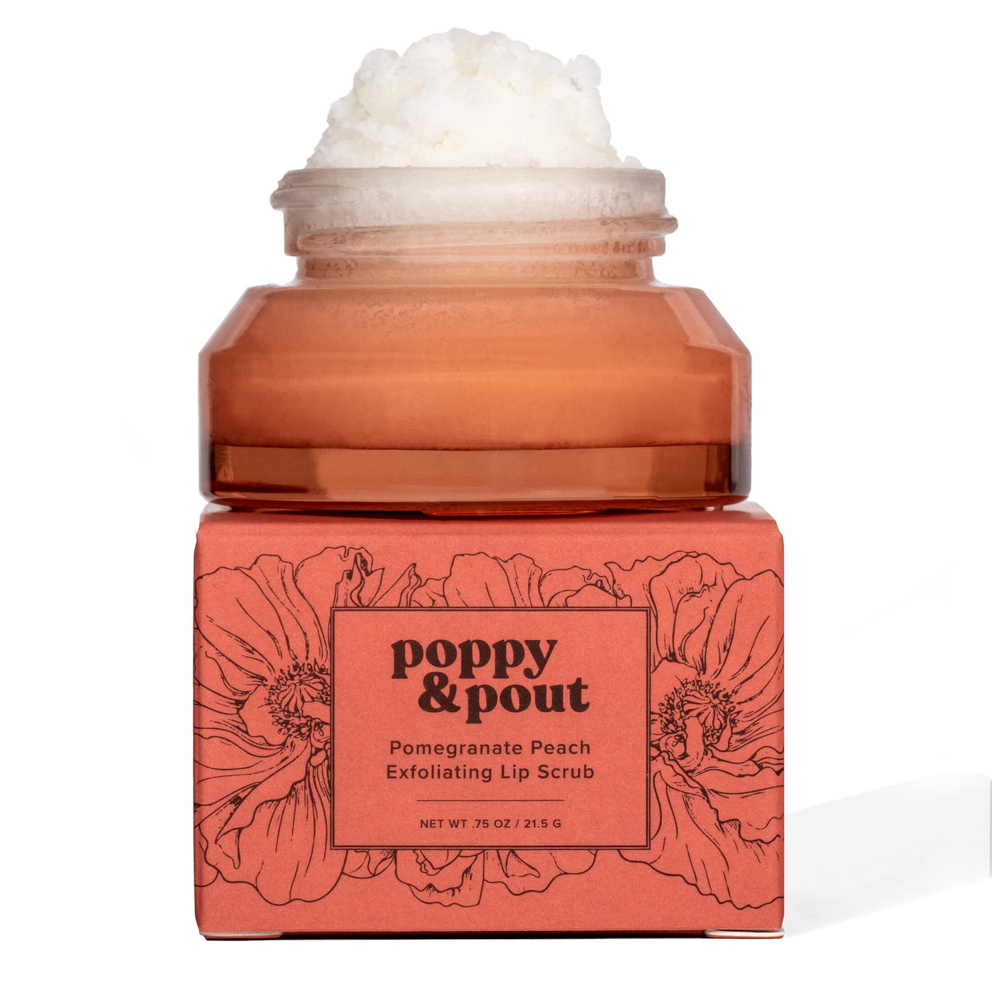 poppy & pout exfoliating lip scrub