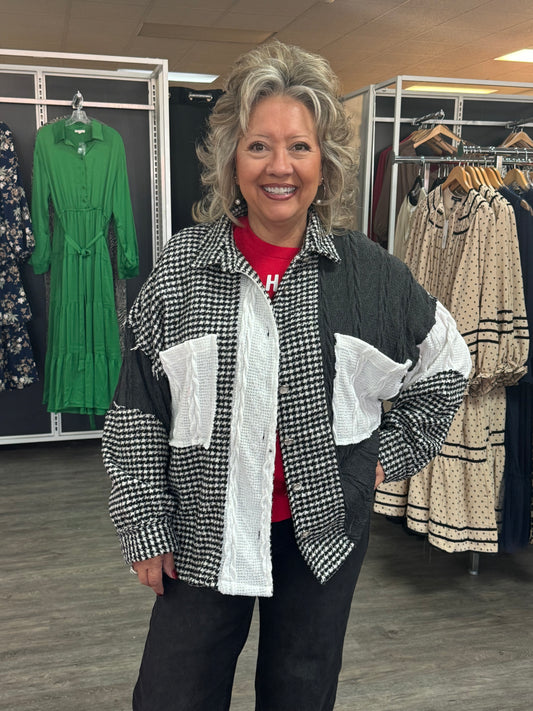 Happy in Houndstooth Jacket