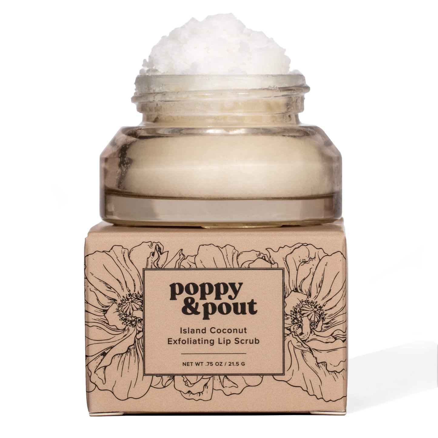 poppy & pout exfoliating lip scrub