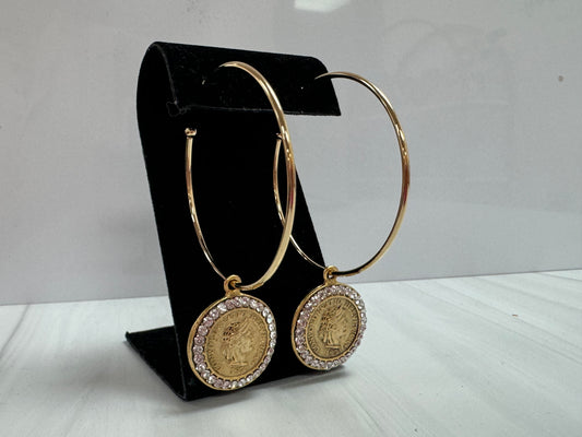 The Ingrid Coin Earrings: YOCHI