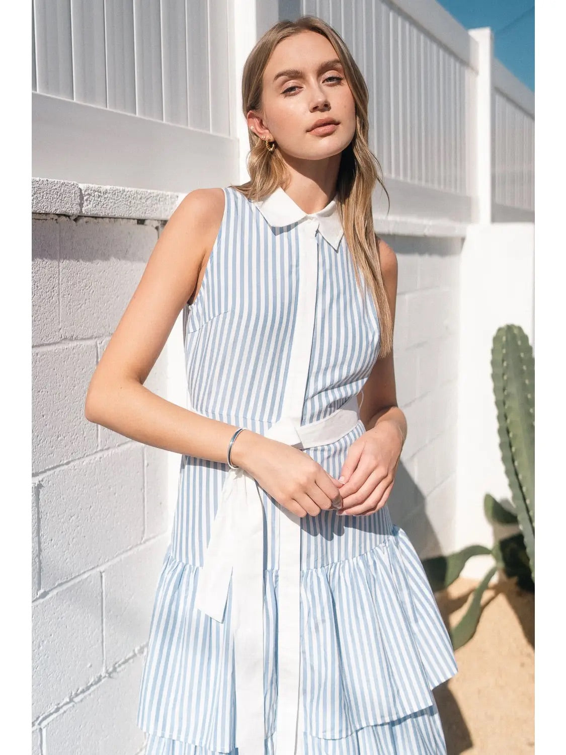 Seaside Striped Maxi Dress