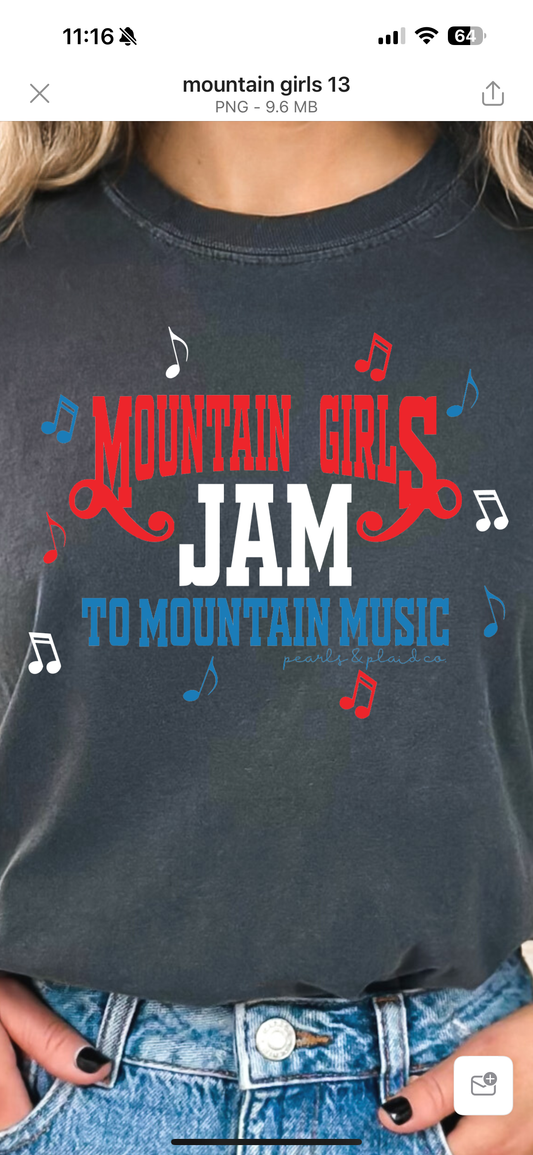 Mountain Girls Jam Graphic Tee