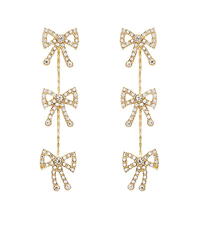 Fancy Loved Bow Earrings