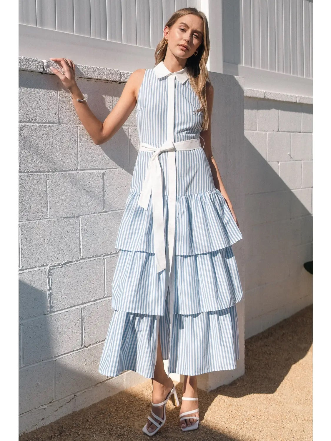 Seaside Striped Maxi Dress