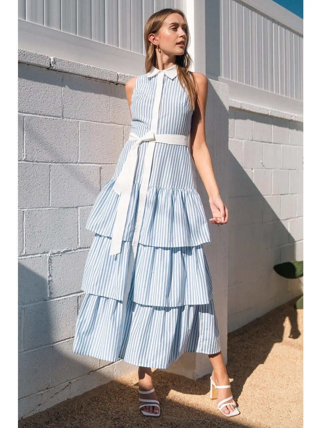 Seaside Striped Maxi Dress