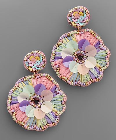 Pretty Pastel Flower Earrings