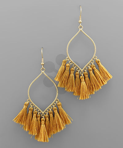 Diamond Tassel Earrings