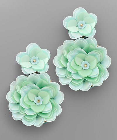 Shiny Flower Earrings