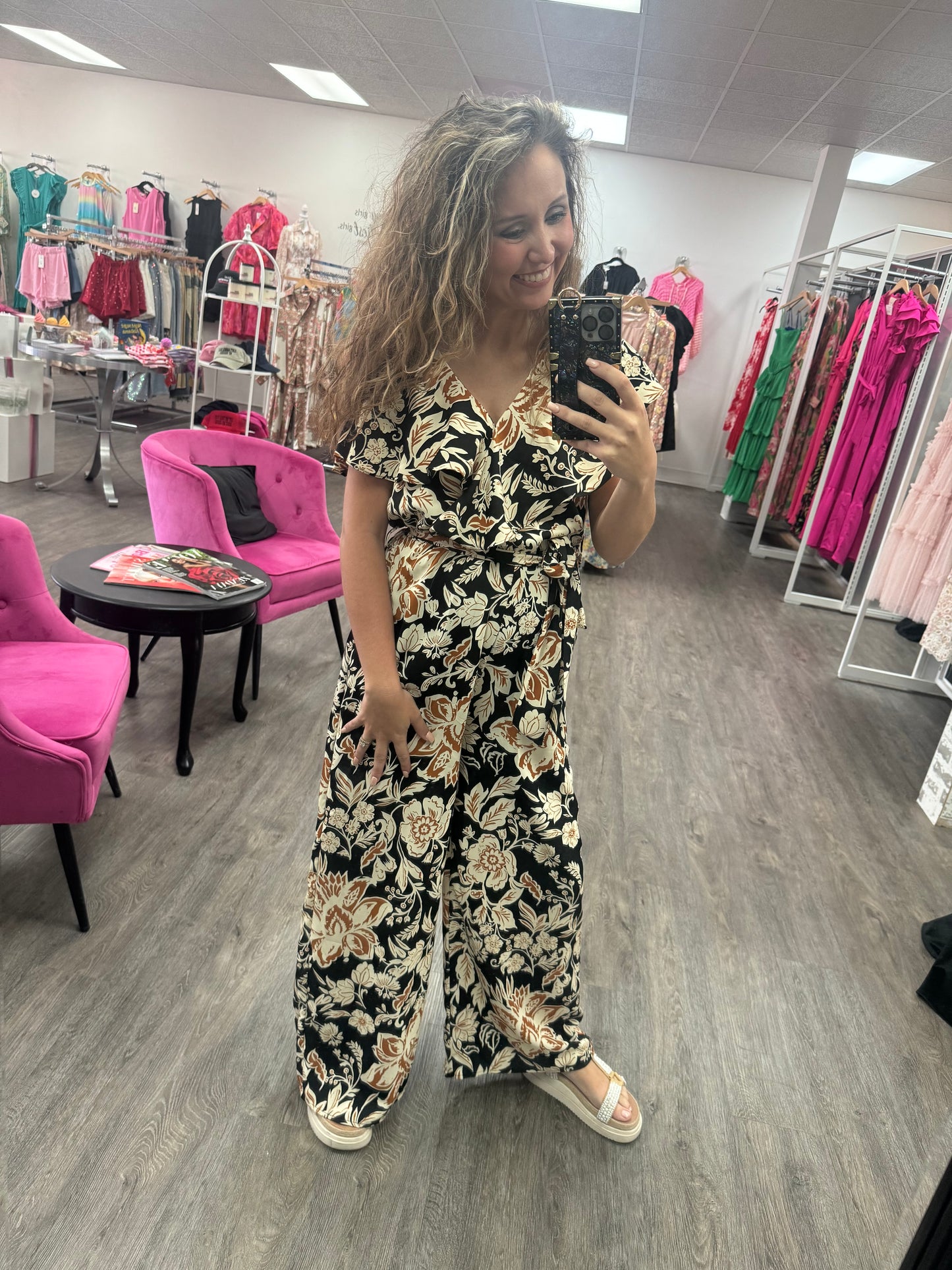 Fun Printed Neutral Jumpsuit