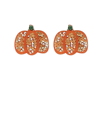 Pumpkin Stud Earrings