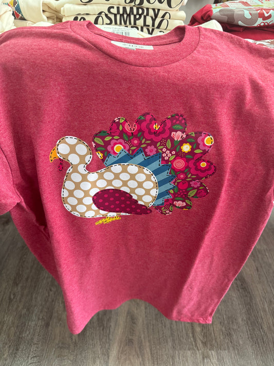 Too Cute Turkey Graphic Tee