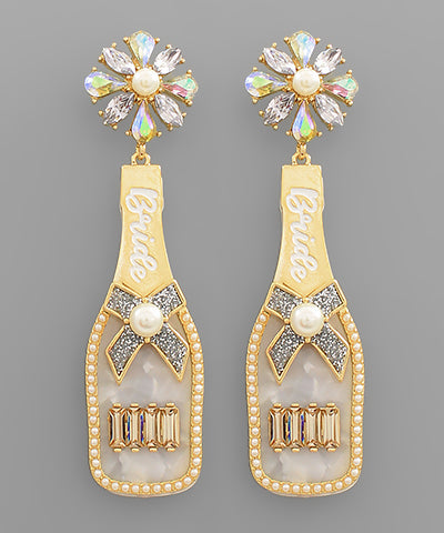 Make a Toast Bride Earrings