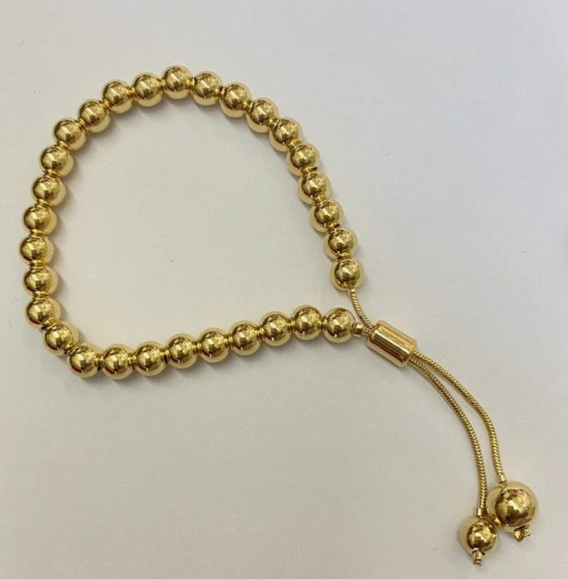 The Hannah Adjustable Bead Bracelet (GD)