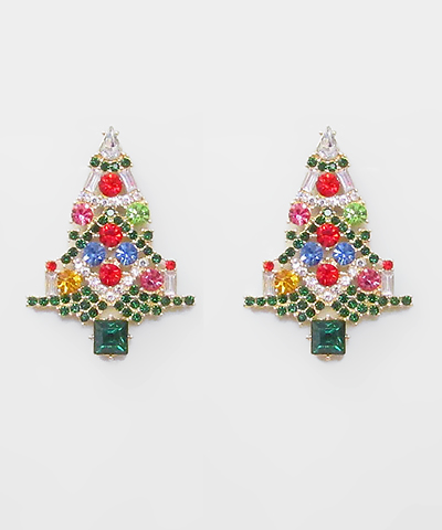 Glitz and Glam Tree Earrings